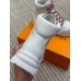 Louis Vuitton Ruby Flat Ranger Boots In White Leather Louis Vuitton Ruby Flat Ranger Boots In White Leather