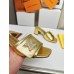 Louis Vuitton Shake Mules 55mm In Gold Metallic Lambskin Louis Vuitton Shake Mules 55mm In Gold Metallic Lambskin