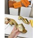 Louis Vuitton Shake Mules 55mm In Gold Metallic Lambskin Louis Vuitton Shake Mules 55mm In Gold Metallic Lambskin
