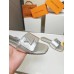 Louis Vuitton Shake Flat Mules In Silver Metallic Lambskin Louis Vuitton Shake Flat Mules In Silver Metallic Lambskin