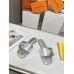 Louis Vuitton Shake Flat Mules In Silver Metallic Lambskin Louis Vuitton Shake Flat Mules In Silver Metallic Lambskin