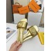 Louis Vuitton Shake Flat Mules In Gold Metallic Lambskin Louis Vuitton Shake Flat Mules In Gold Metallic Lambskin