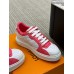 Louis Vuitton Time Out Sneakers with Pink Monogram Trim Louis Vuitton Time Out Sneakers with Pink Monogram Trim