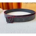 Louis Vuitton LV Broken 40mm Reversible Belt In Monogram Eclipse Canvas M0628V