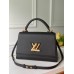 Louis Vuitton Twist One Handle Handbag In Black Leather M57090