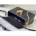 Louis Vuitton Twist MM Bag in Black Lambskin with Studs M59029 Louis Vuitton Twist MM Bag in Black Lambskin with Studs M59029