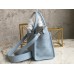 Louis Vuitton On My Side PM Bag in Blue Calfskin and Mahina Leather M59432 Louis Vuitton On My Side PM Bag in Blue Calfskin and Mahina Leather M59432