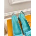 Louis Vuitton Shake Slingback Pumps 55mm In Green Patent Calfskin Louis Vuitton Shake Slingback Pumps 55mm In Green Patent Calfskin
