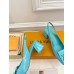Louis Vuitton Shake Slingback Pumps 55mm In Green Patent Calfskin Louis Vuitton Shake Slingback Pumps 55mm In Green Patent Calfskin