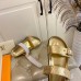Louis Vuitton Bom Dia Comfort Mules In Gold Metallic Leather Louis Vuitton Bom Dia Comfort Mules In Gold Metallic Leather