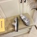 Louis Vuitton Bom Dia Comfort Mules In Silver Metallic Leather Louis Vuitton Bom Dia Comfort Mules In Silver Metallic Leather