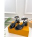 Louis Vuitton Shake Sandals 55mm In Black Patent Calfskin