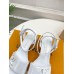 Louis Vuitton Shake Sandals 55mm In White Patent Calfskin Louis Vuitton Shake Sandals 55mm In White Patent Calfskin