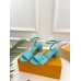 Louis Vuitton Shake Sandals 55mm In Green Patent Calfskin Louis Vuitton Shake Sandals 55mm In Green Patent Calfskin