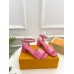 Louis Vuitton Shake Sandals 55mm In Pink Patent Calfskin Louis Vuitton Shake Sandals 55mm In Pink Patent Calfskin
