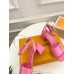 Louis Vuitton Shake Sandals 55mm In Pink Patent Calfskin Louis Vuitton Shake Sandals 55mm In Pink Patent Calfskin
