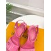 Louis Vuitton Shake Sandals 55mm In Pink Patent Calfskin Louis Vuitton Shake Sandals 55mm In Pink Patent Calfskin