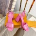 Louis Vuitton Shake Sandals 95mm In Pink Patent Calfskin Louis Vuitton Shake Sandals 95mm In Pink Patent Calfskin