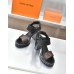 Louis Vuitton Star Trail Sandals in Calfskin and Monogram Canvas Louis Vuitton Star Trail Sandals in Calfskin and Monogram Canvas