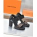 Louis Vuitton Star Trail Sandals in Calfskin and Monogram Canvas Louis Vuitton Star Trail Sandals in Calfskin and Monogram Canvas