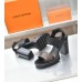 Louis Vuitton Star Trail Sandals in Calfskin and Monogram Canvas Louis Vuitton Star Trail Sandals in Calfskin and Monogram Canvas