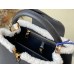 Louis Vuitton Capucines MM Bag in Taurillon Leather with Shearling M59073 Louis Vuitton Capucines MM Bag in Taurillon Leather with Shearling M59073