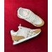 Louis Vuitton Women's Run Away Sneakers in Damier Azur with Leather
