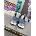 Louis Vuitton Women's Run Away Sneakers In Blue Monogram Denim