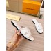 Louis Vuitton LV Isola Flat Slides In White Calfskin