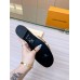 Louis Vuitton LV Isola Flat Slides In Gold Metallic Leather Louis Vuitton LV Isola Flat Slides In Gold Metallic Leather