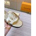 Louis Vuitton LV Isola Flat Slides In Gold Metallic Leather Louis Vuitton LV Isola Flat Slides In Gold Metallic Leather