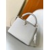 Louis Vuitton Capucines BB Bag in White Taurillon Leather M55832 Louis Vuitton Capucines BB Bag in White Taurillon Leather M55832