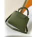 Louis Vuitton Capucines BB Bag in Green Taurillon Leather M57227 Louis Vuitton Capucines BB Bag in Green Taurillon Leather M57227