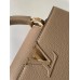 Louis Vuitton Capucines BB Bag in Galet Taurillon Leather M94634 Louis Vuitton Capucines BB Bag in Galet Taurillon Leather M94634