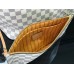 Louis Vuitton Damier Azur Neverfull MM Bag With Braided Strap N50047 Louis Vuitton Damier Azur Neverfull MM Bag With Braided Strap N50047