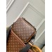Louis Vuitton S-Lock Messenger Bag in Monogram Macassar Canvas M46688 Louis Vuitton S-Lock Messenger Bag in Monogram Macassar Canvas M46688