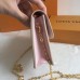Louis Vuitton Croisette Chain Wallet In Damier Azur Canvas N60357
