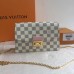 Louis Vuitton Croisette Chain Wallet In Damier Azur Canvas N60357
