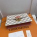 Louis Vuitton Croisette Chain Wallet In Damier Azur Canvas N60358