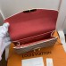 Louis Vuitton Croisette Chain Wallet In Damier Azur Canvas N60358