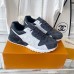 Louis Vuitton Men's Run Away Sneakers in Bicolor Monogram Canvas Louis Vuitton Men's Run Away Sneakers in Bicolor Monogram Canvas