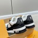 Louis Vuitton Men's LV Trainer Sneakers in White Monogram Leather with Denim Louis Vuitton Men's LV Trainer Sneakers in White Monogram Leather with Denim