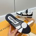 Louis Vuitton Men's LV Trainer Sneakers in White Monogram Leather with Denim Louis Vuitton Men's LV Trainer Sneakers in White Monogram Leather with Denim