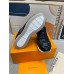 Louis Vuitton Men's Run Away Sneakers in Black Damier-embossed Leather