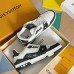 Louis Vuitton Men's LV Trainer Sneakers in Mini Monogram-embossed Leather Louis Vuitton Men's LV Trainer Sneakers in Mini Monogram-embossed Leather
