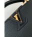 Louis Vuitton Capucines Mini Bag in Black Taurillon Leather M56071 Louis Vuitton Capucines Mini Bag in Black Taurillon Leather M56071