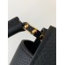 Louis Vuitton Capucines Mini Bag in Black Taurillon Leather M56071 Louis Vuitton Capucines Mini Bag in Black Taurillon Leather M56071
