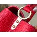 Louis Vuitton Capucines Mini Bag in Red Taurillon Leather M56845 Louis Vuitton Capucines Mini Bag in Red Taurillon Leather M56845