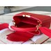 Louis Vuitton Capucines Mini Bag in Red Taurillon Leather M56845 Louis Vuitton Capucines Mini Bag in Red Taurillon Leather M56845