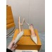 Louis Vuitton Blossom Slingback Pumps 75mm in Cream Patent Leather